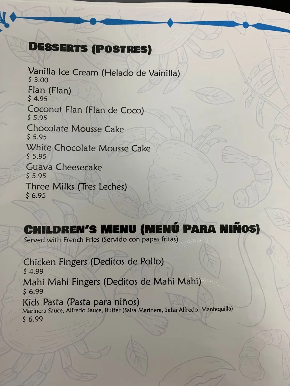 Menu 5