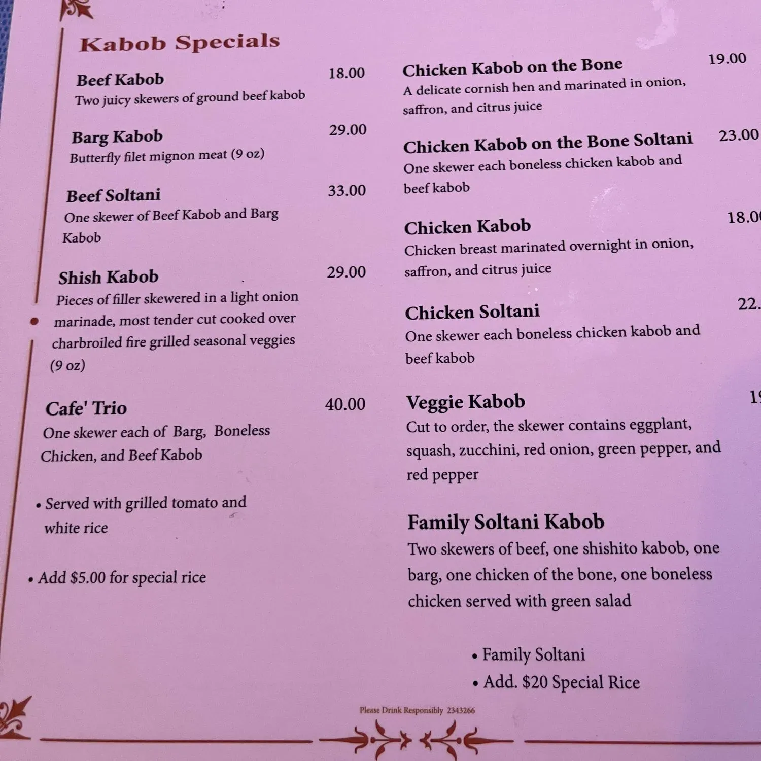 Menu 2