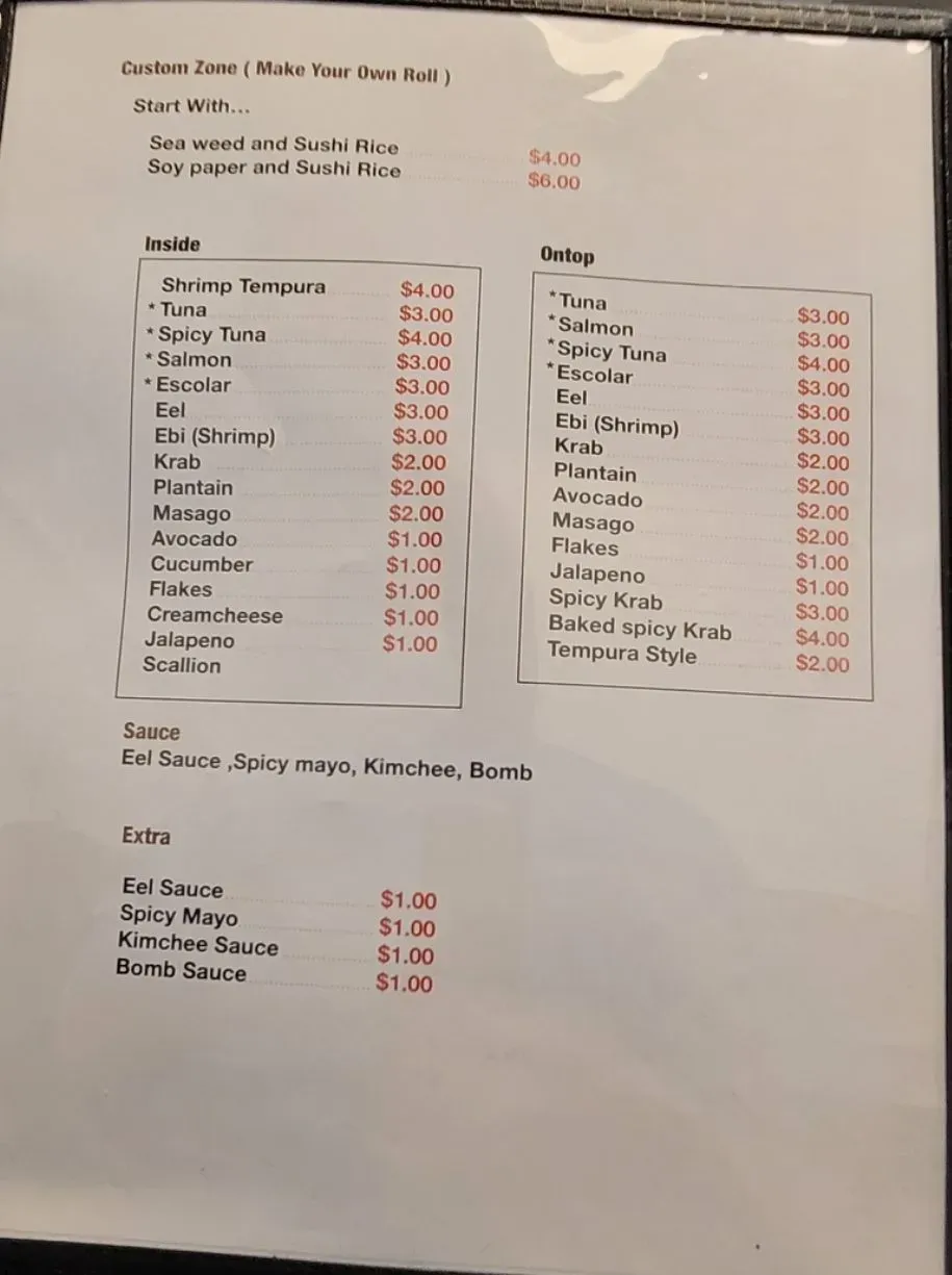 Menu 5