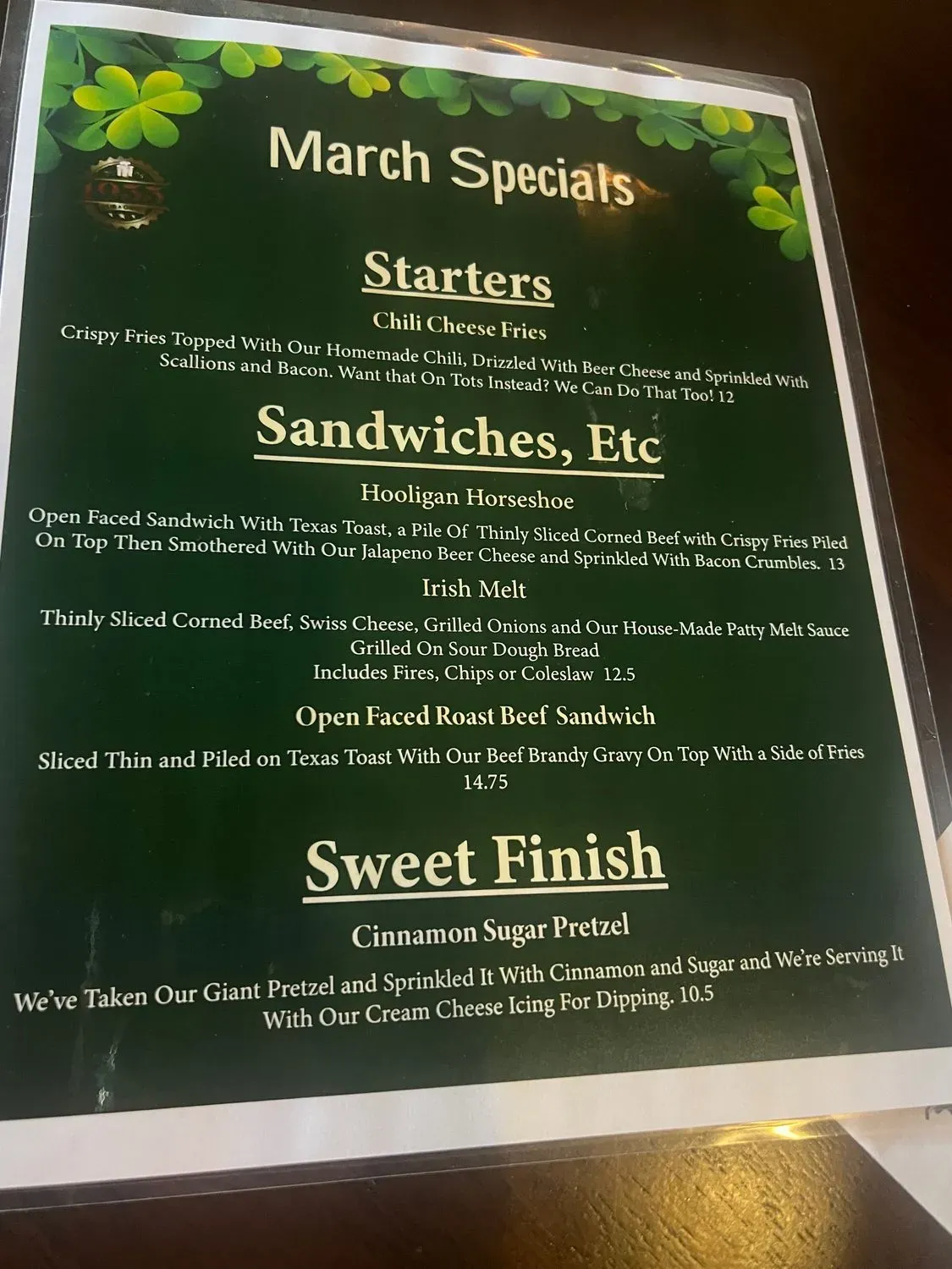 Menu 5