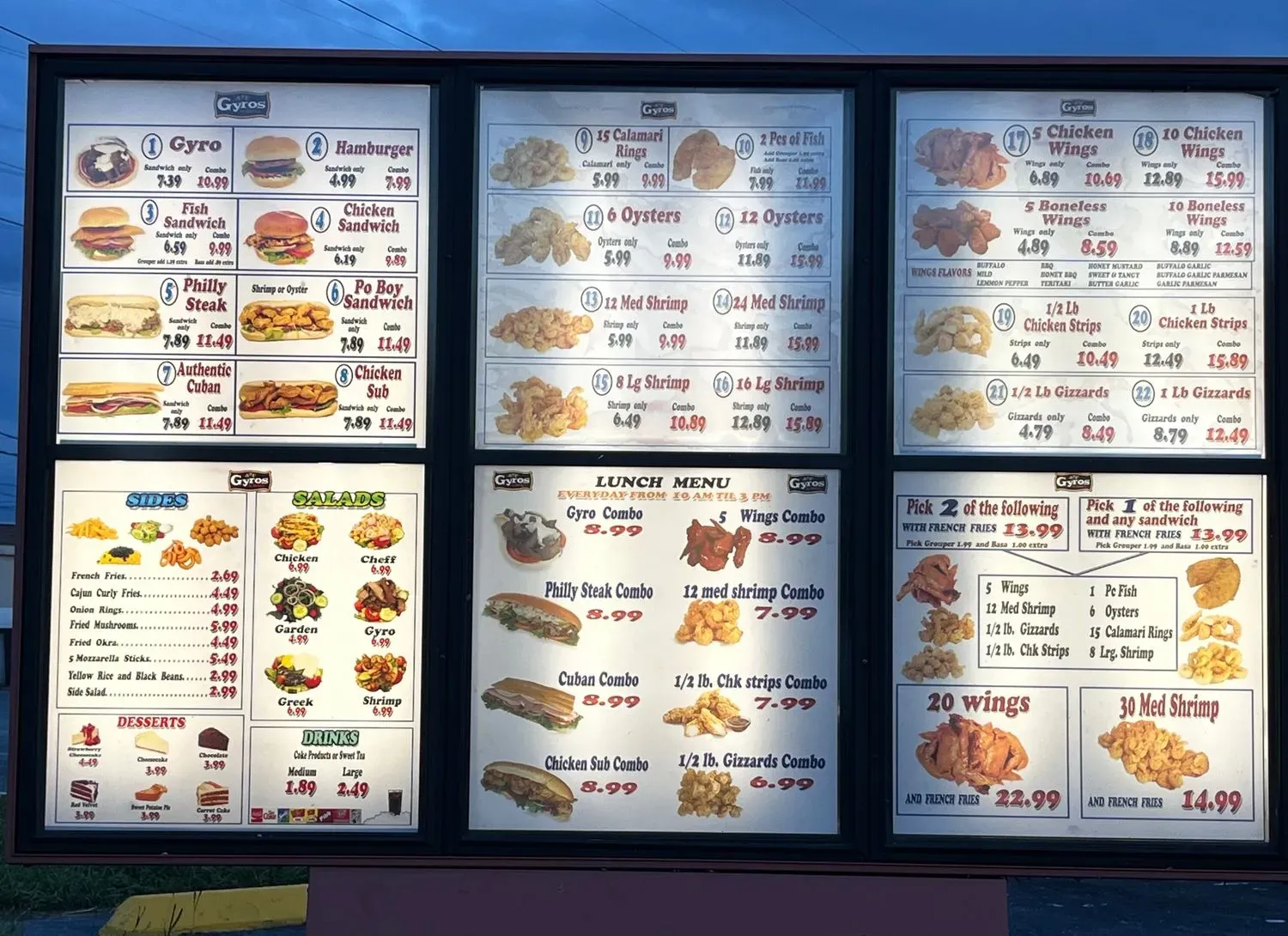 Menu 2