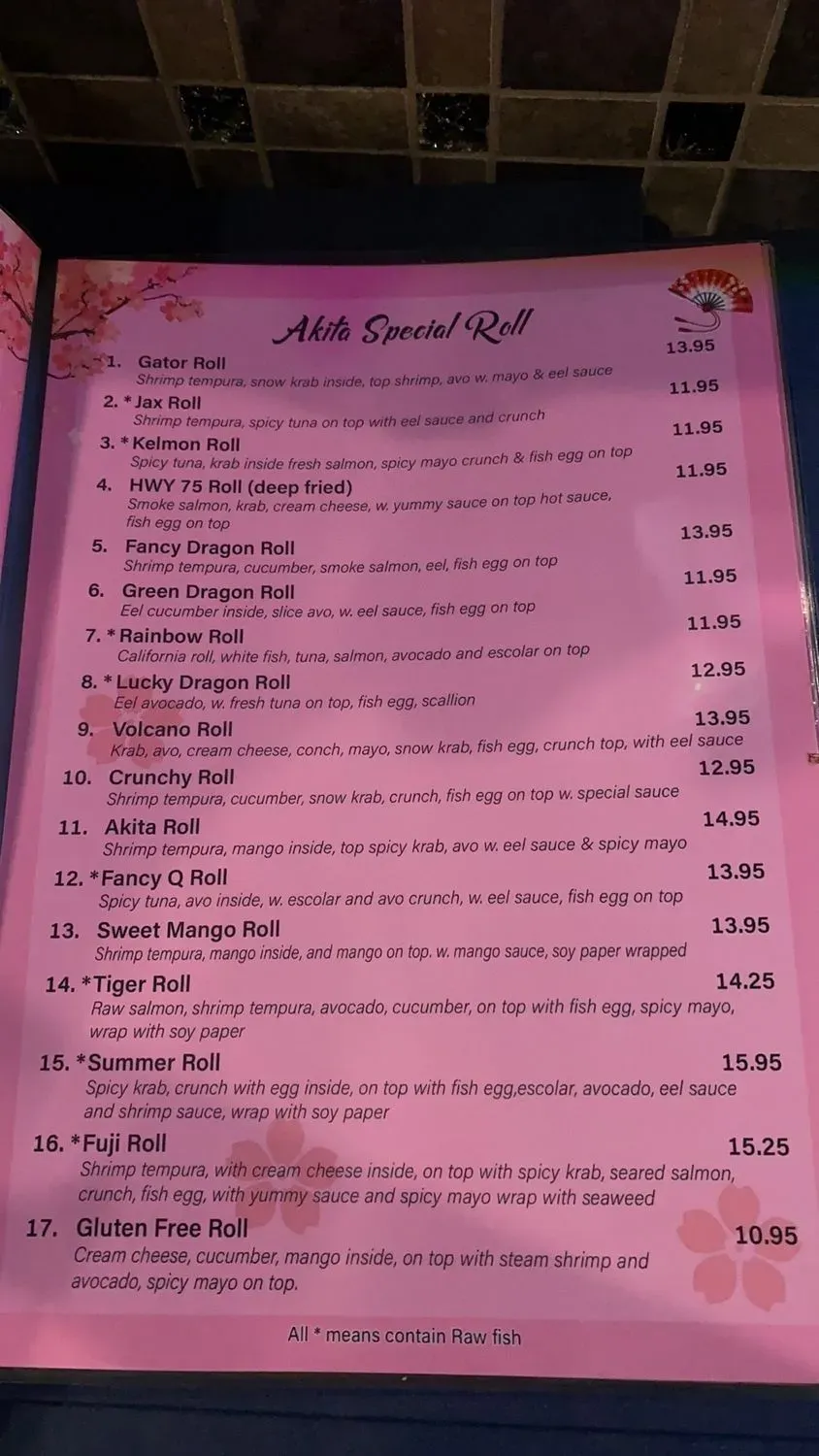 Menu 5