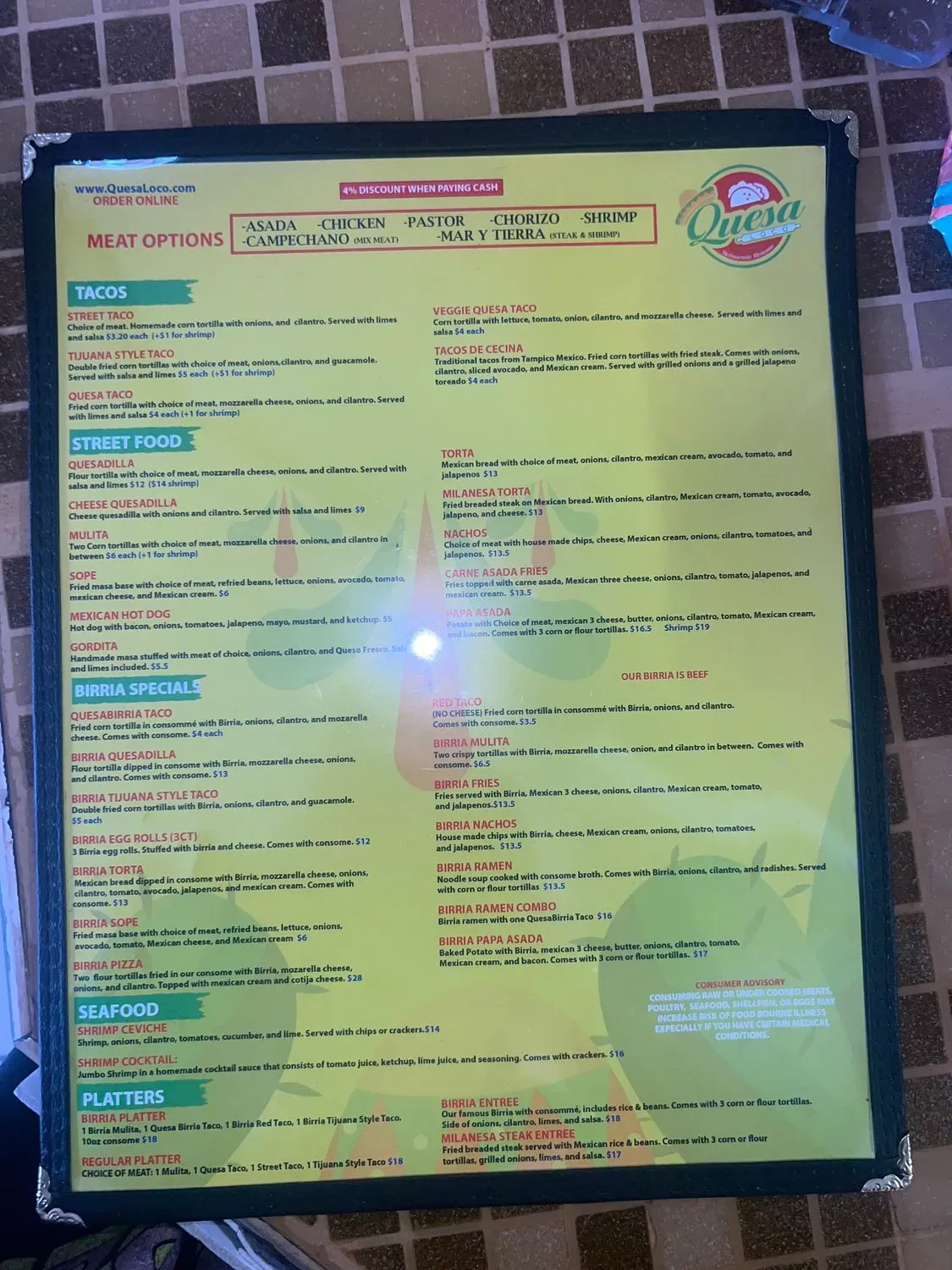 Menu 4