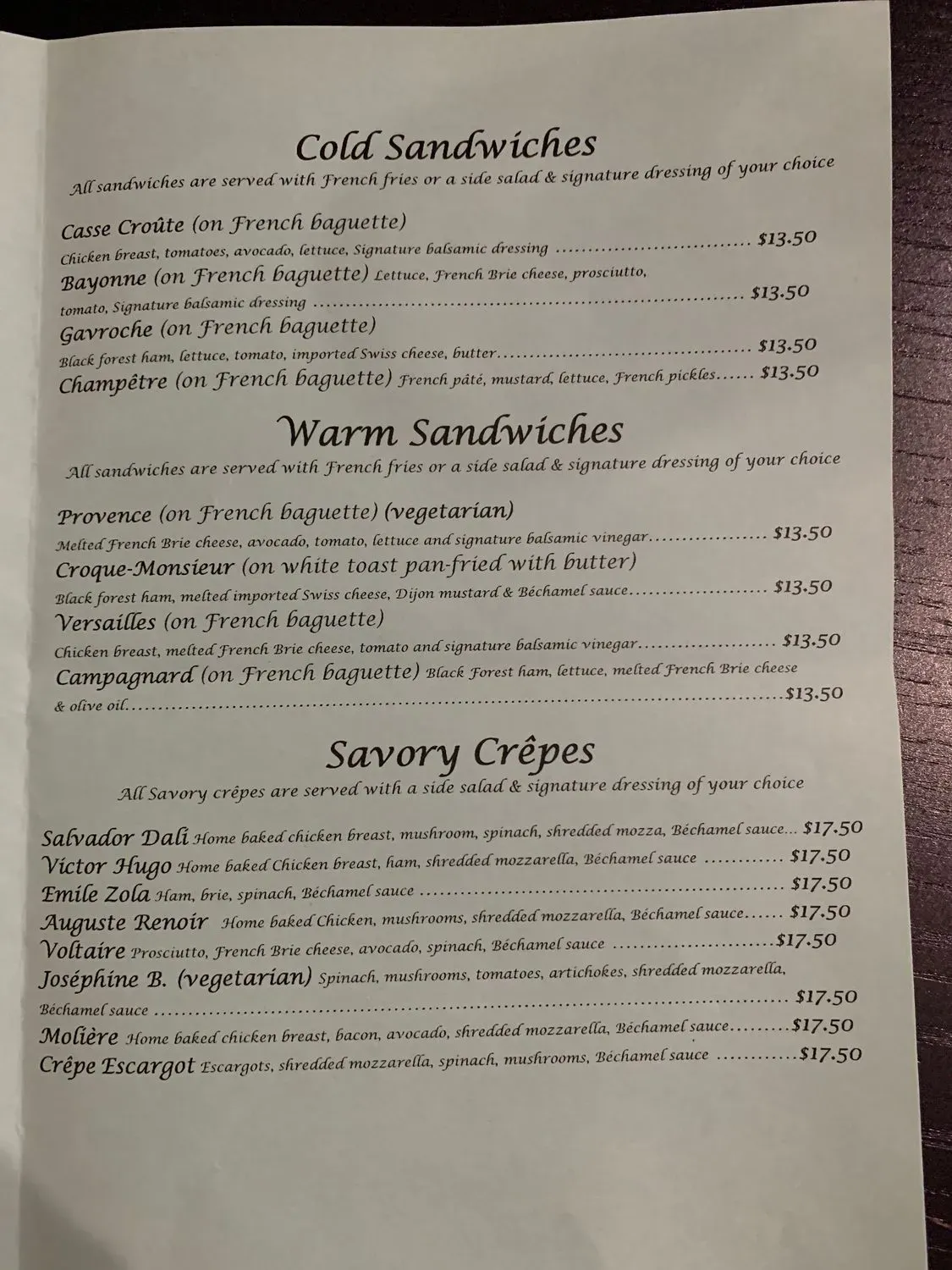 Menu 2