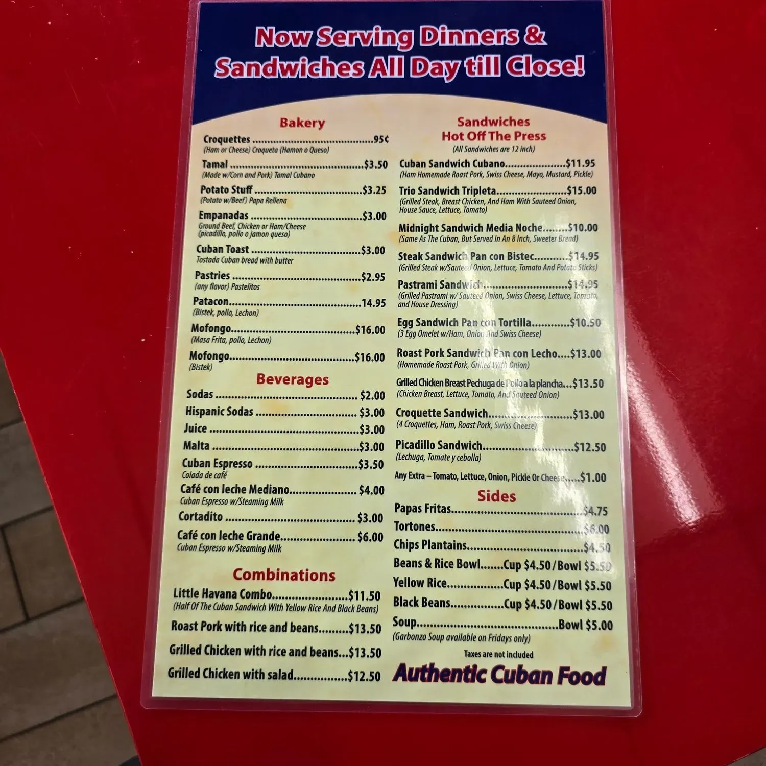 Menu 3