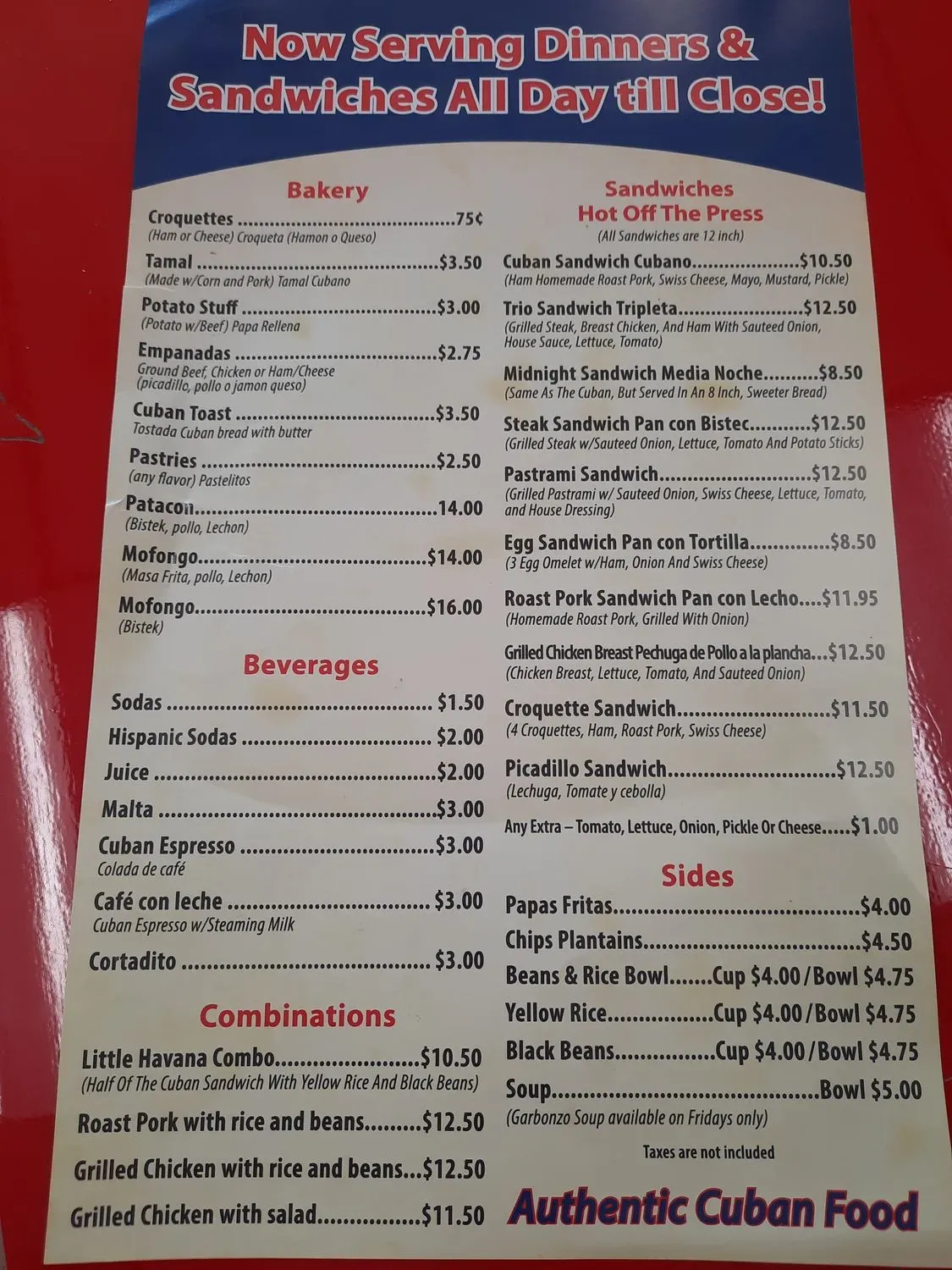 Menu 3