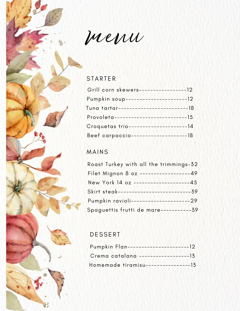 Menu 2