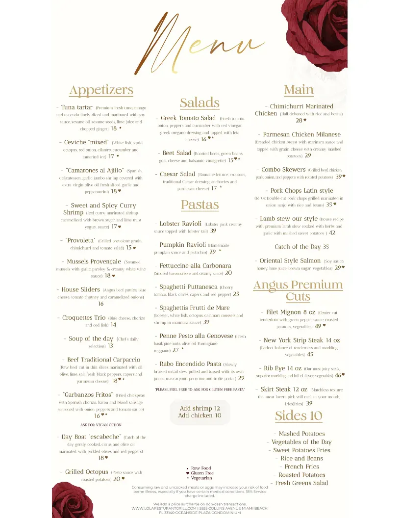 Menu 1