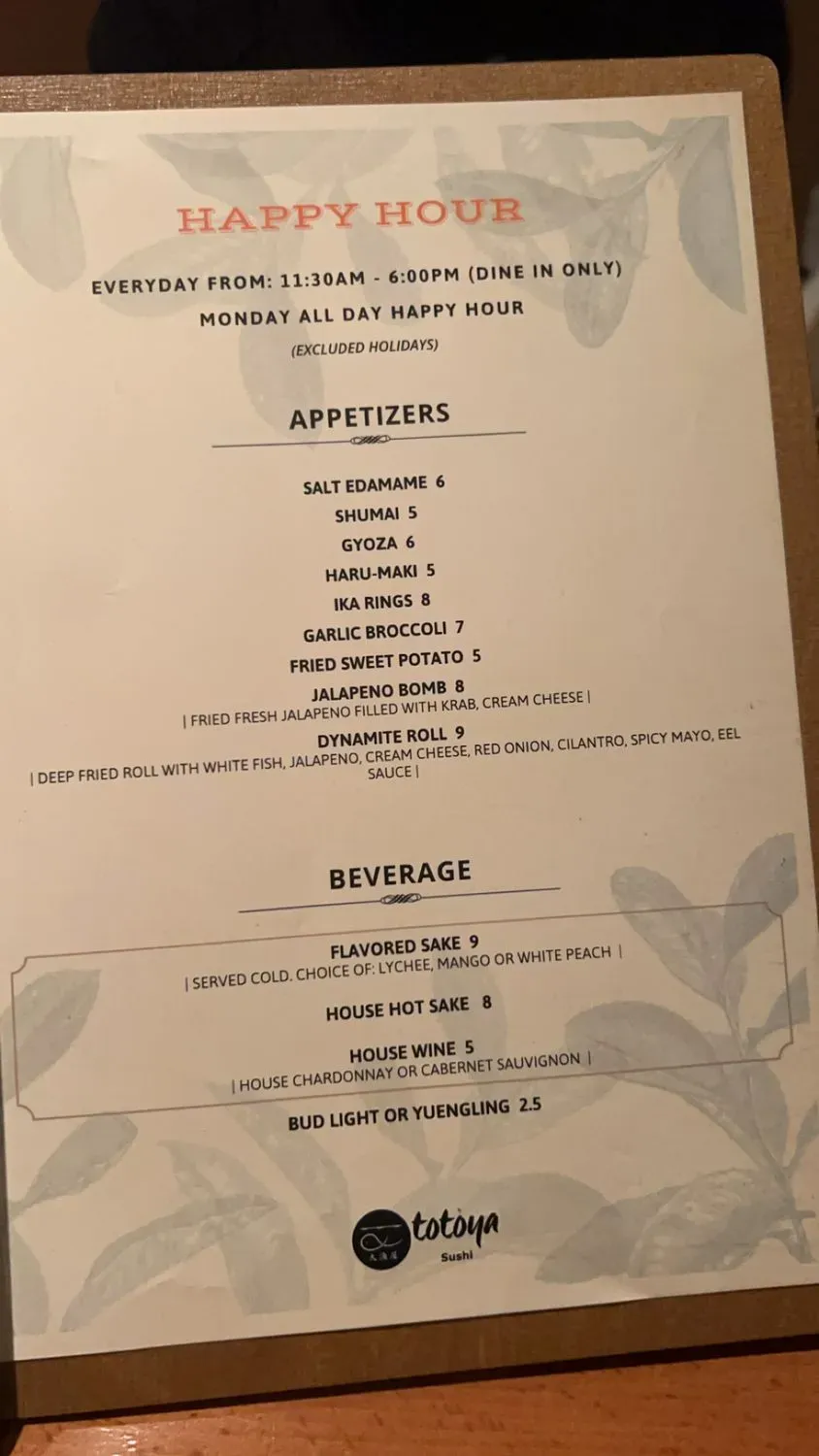 Menu 4