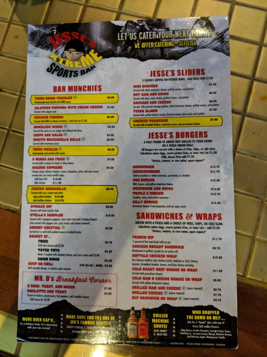 Menu 5