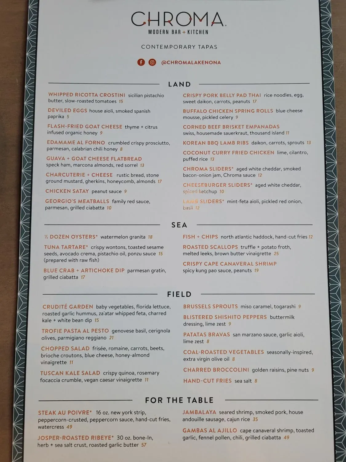 Menu 5