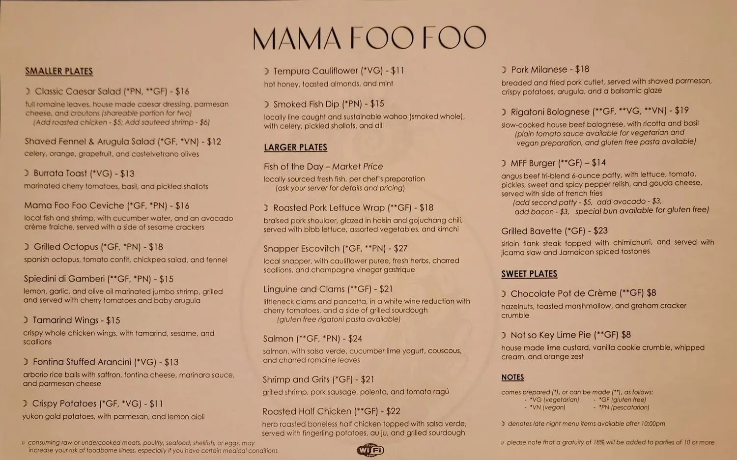 Menu 1