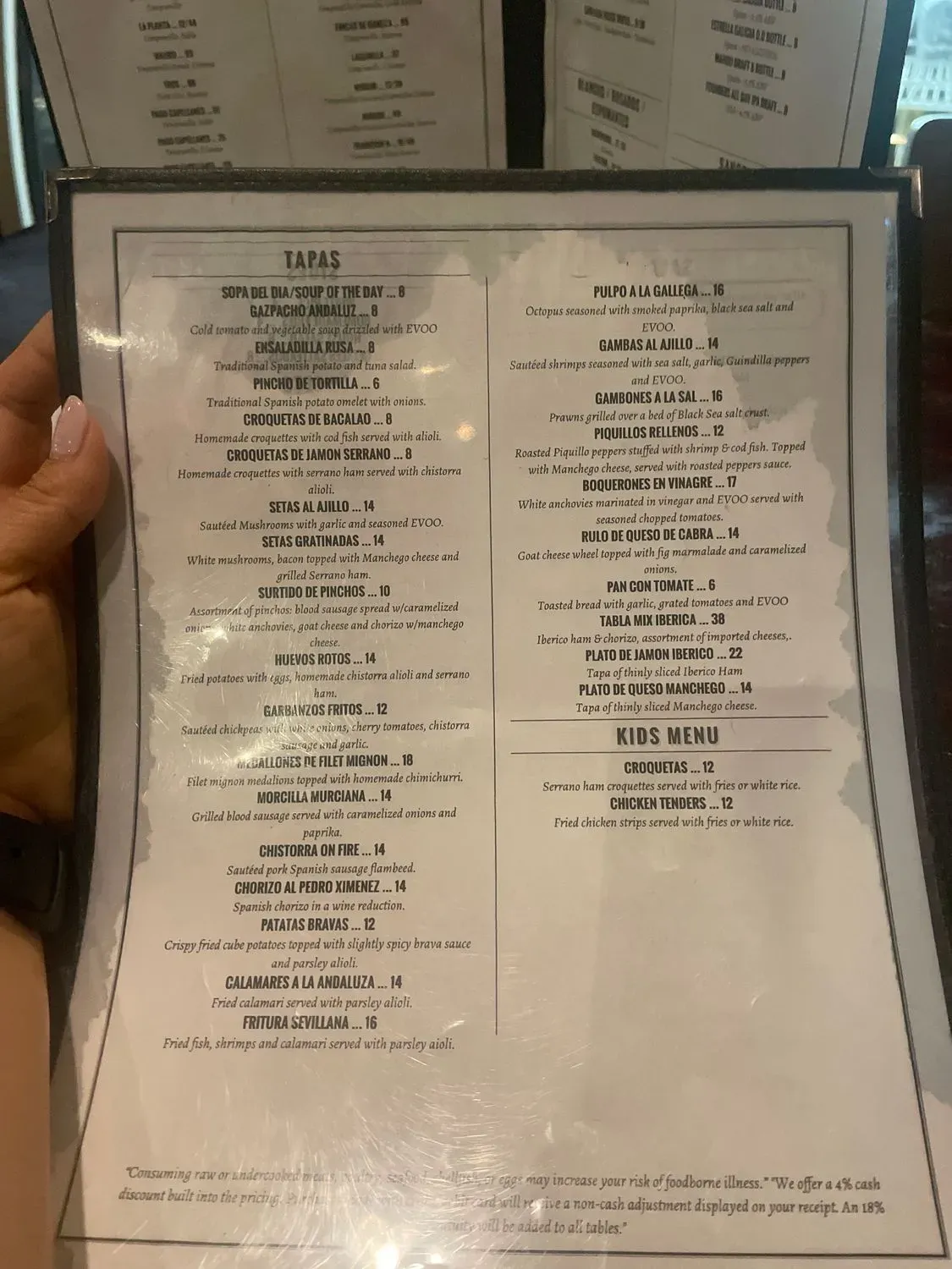 Menu 5