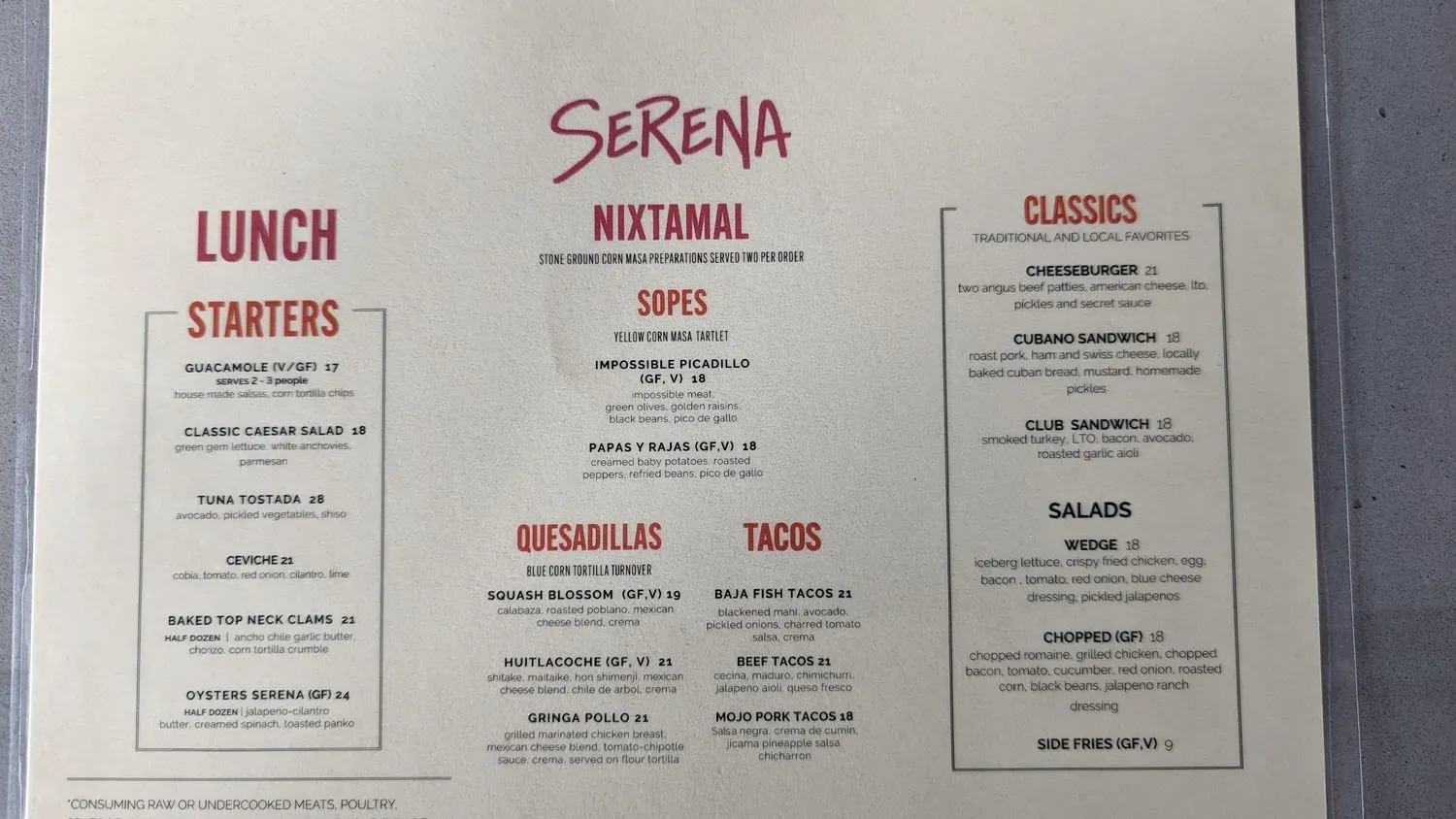 Menu 2