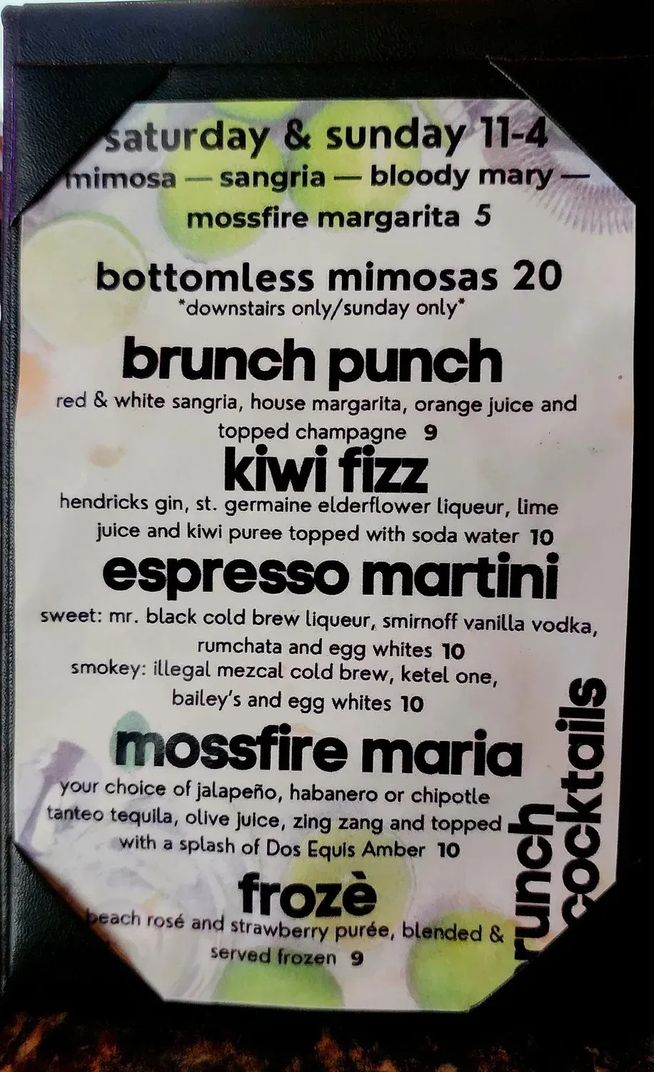 Menu 5