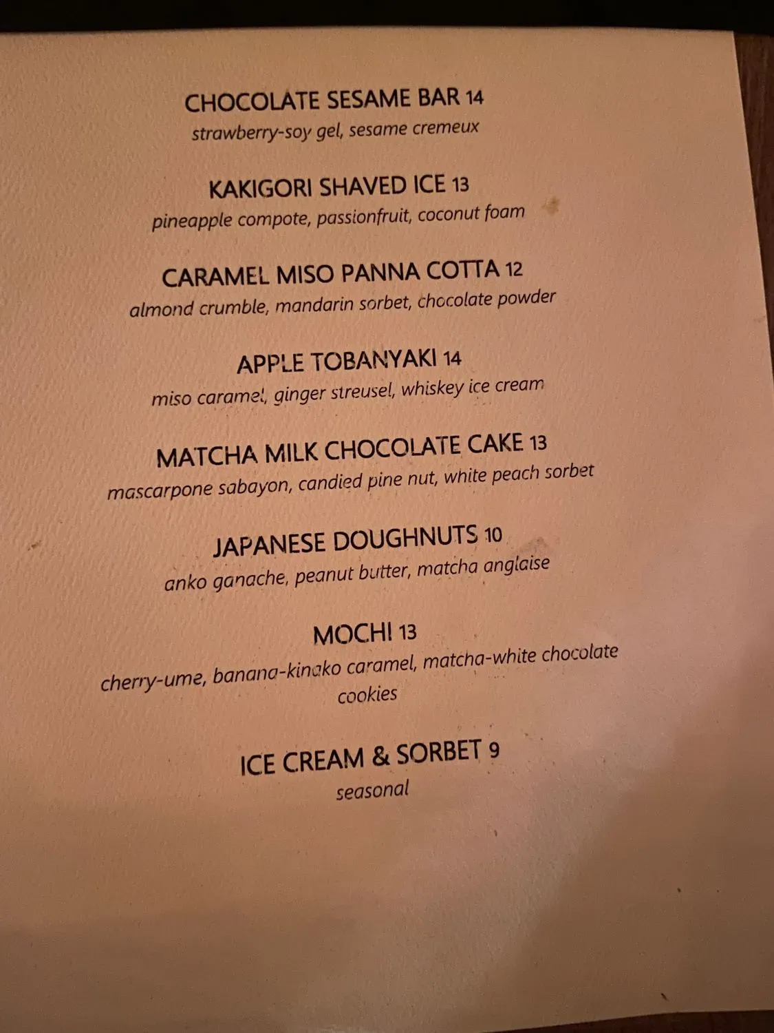 Menu 5