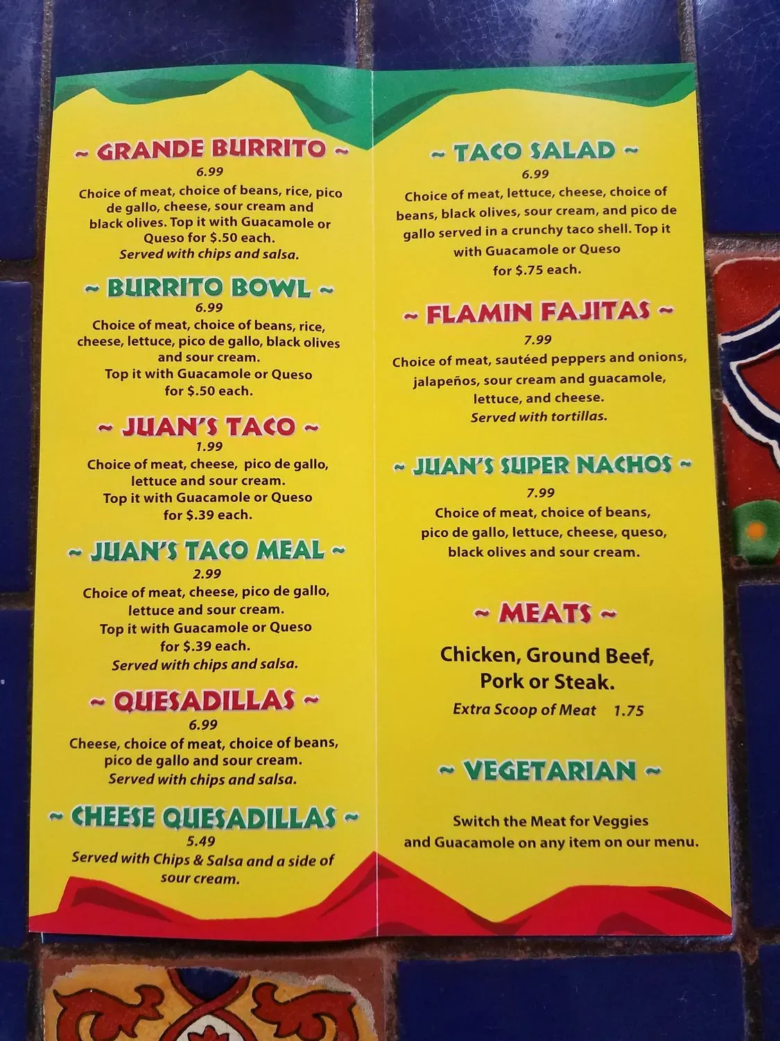 Menu 5