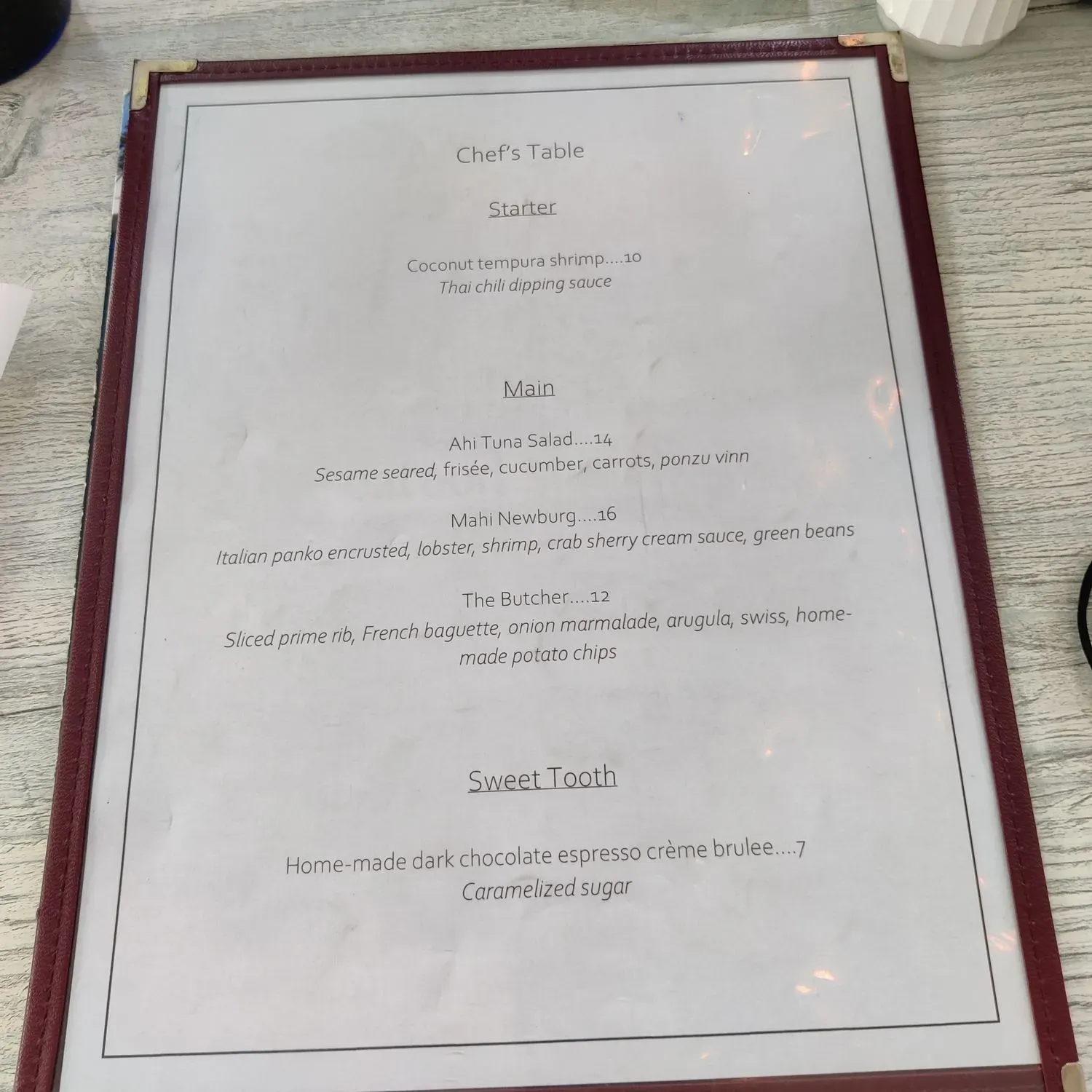 Menu 6