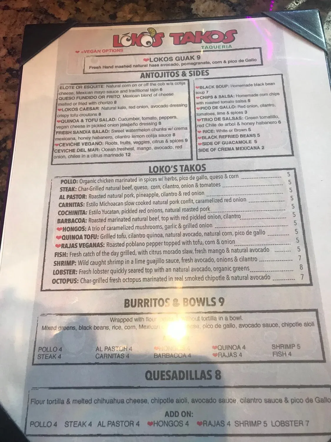 Menu 4