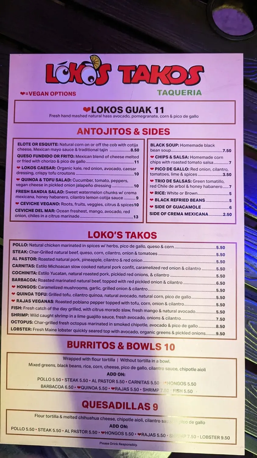 Menu 1