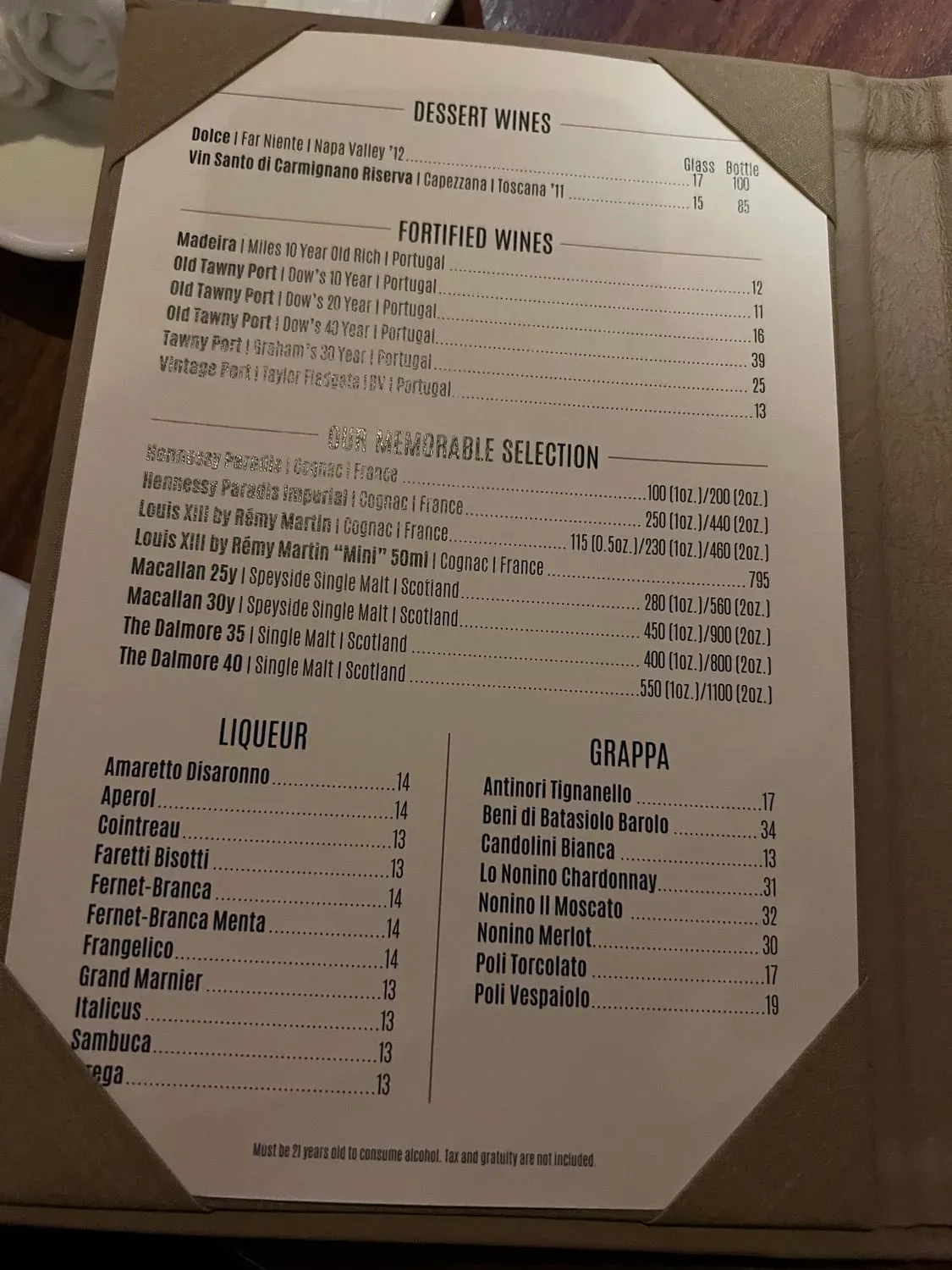 Menu 5