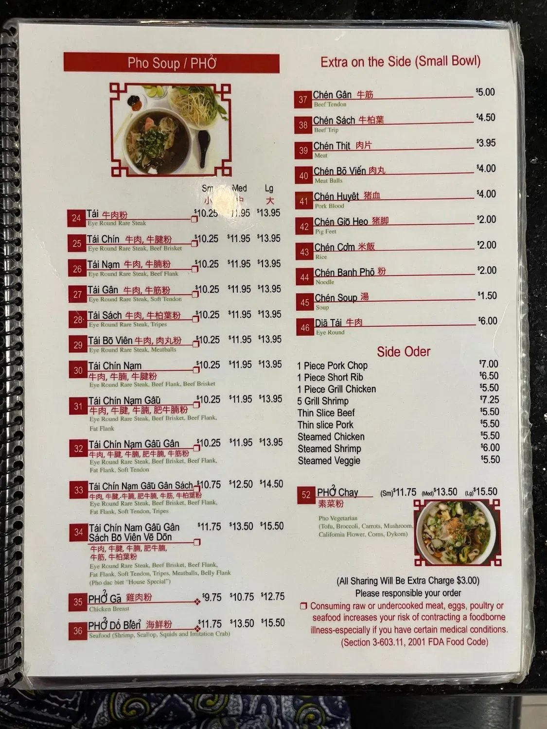 Menu 5