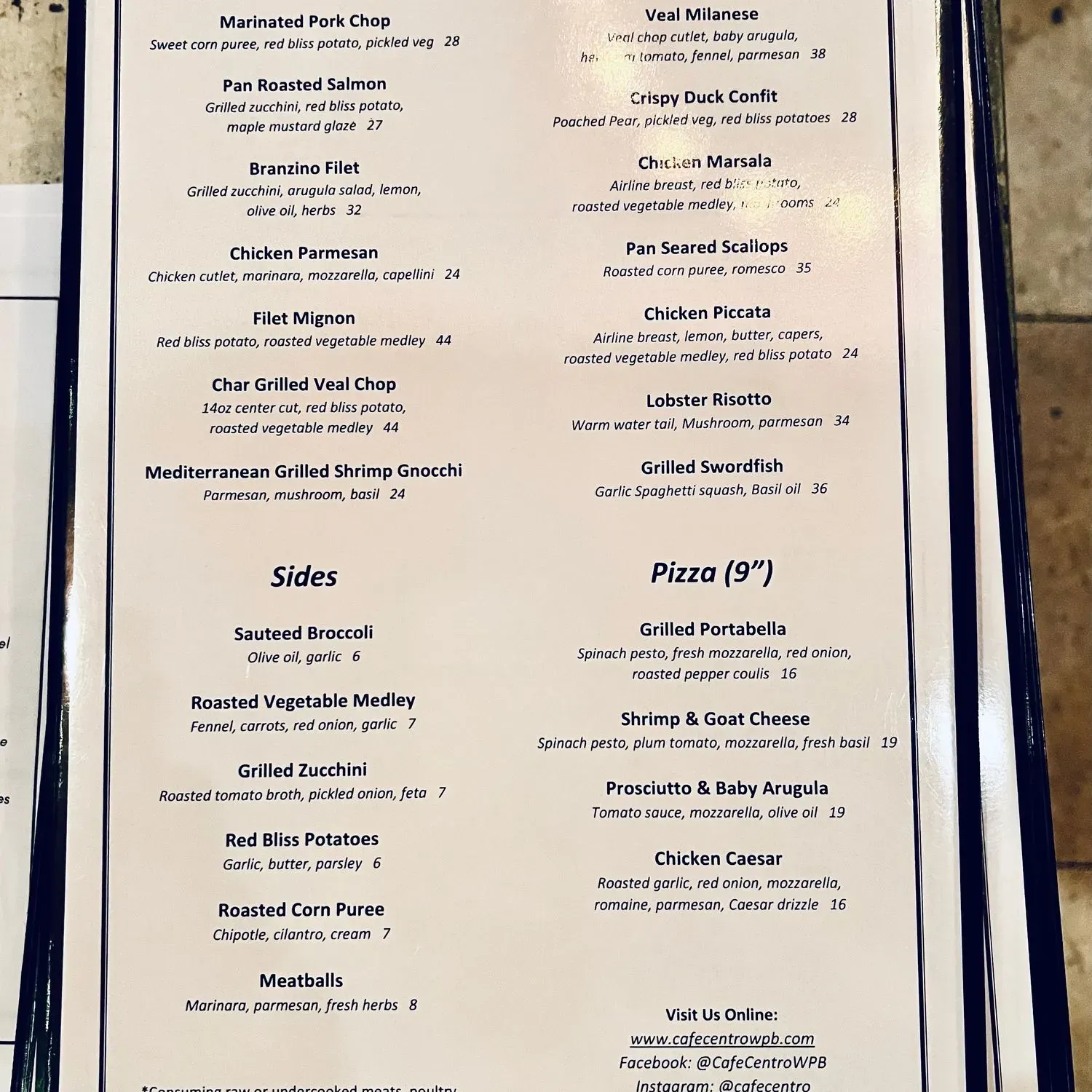 Menu 1