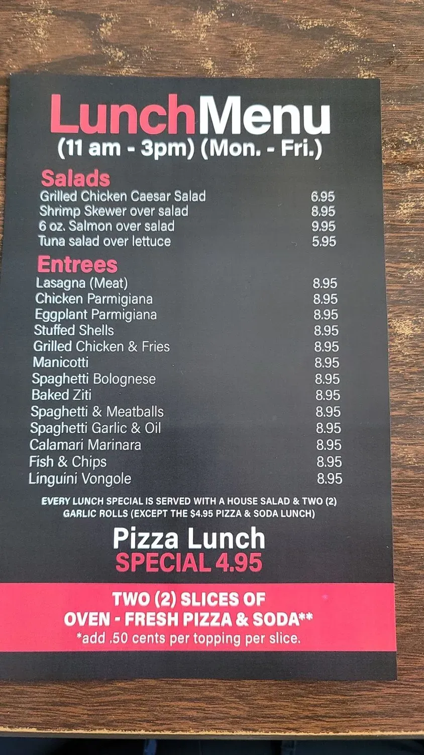 Menu 5