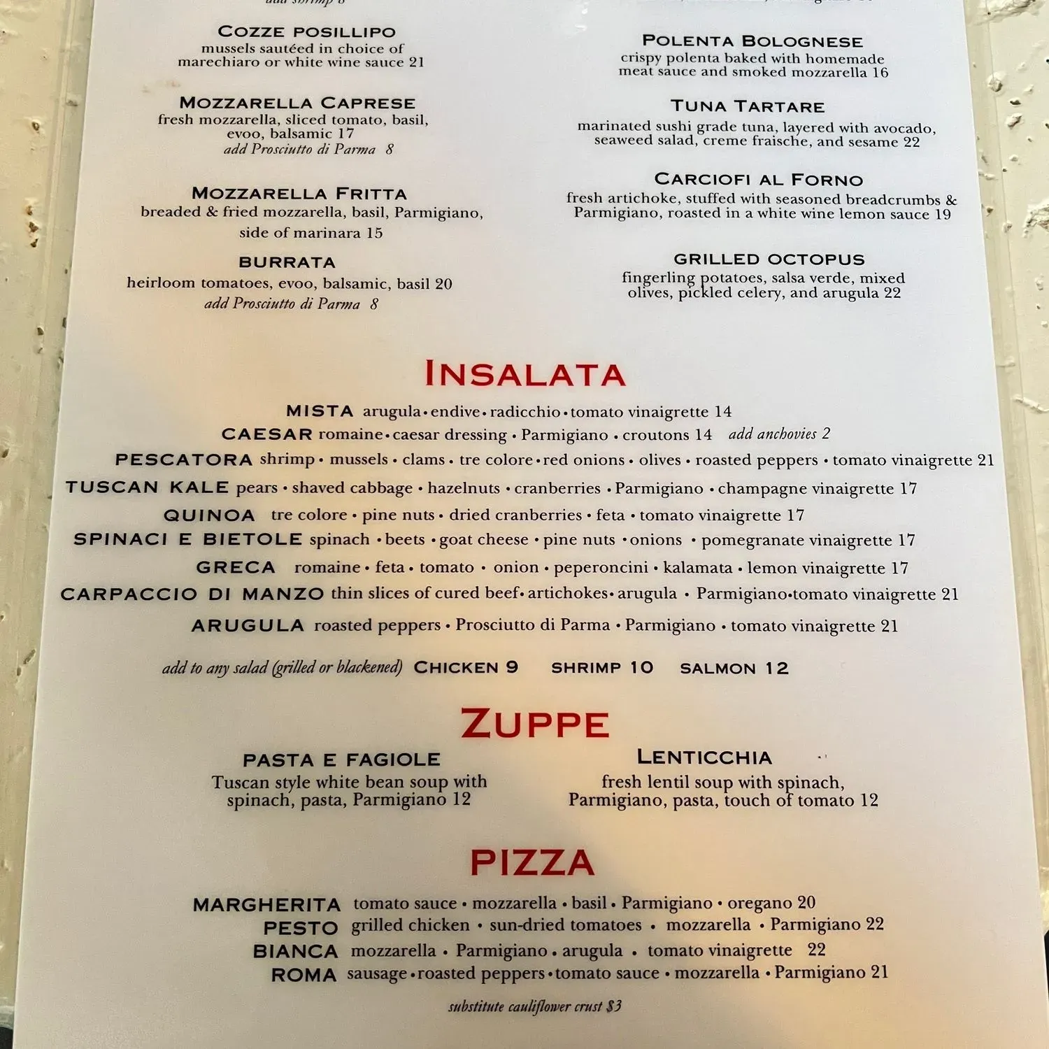 Menu 2