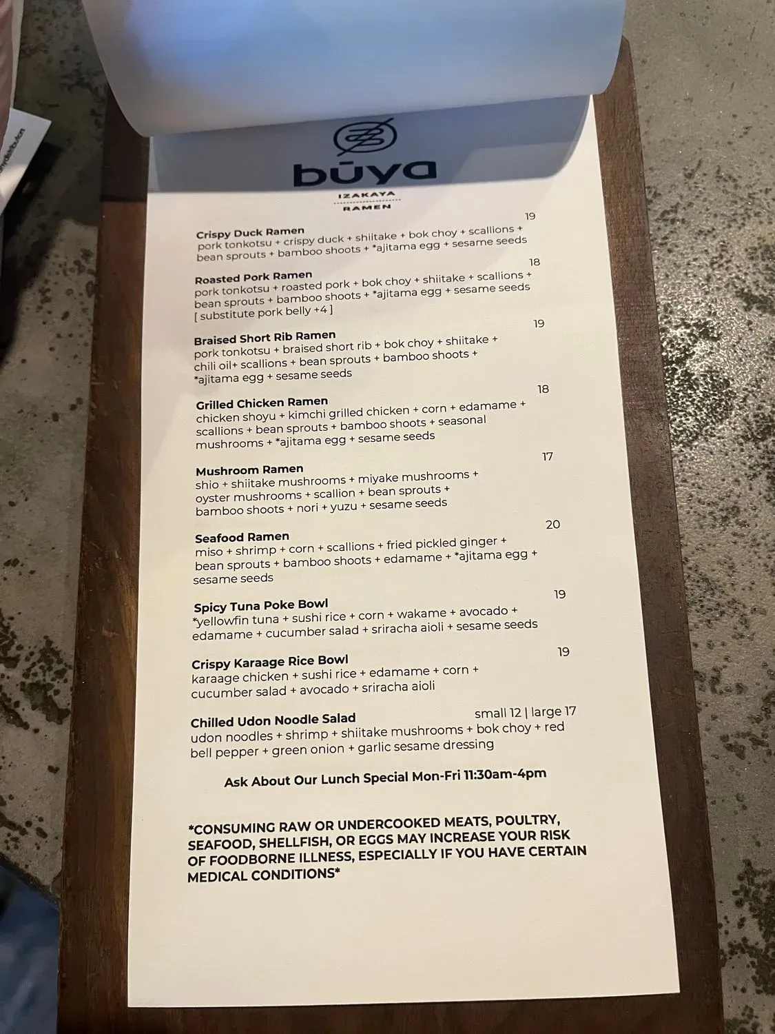 Menu 6