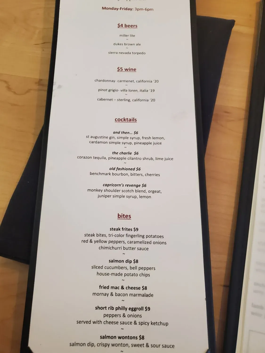 Menu 6