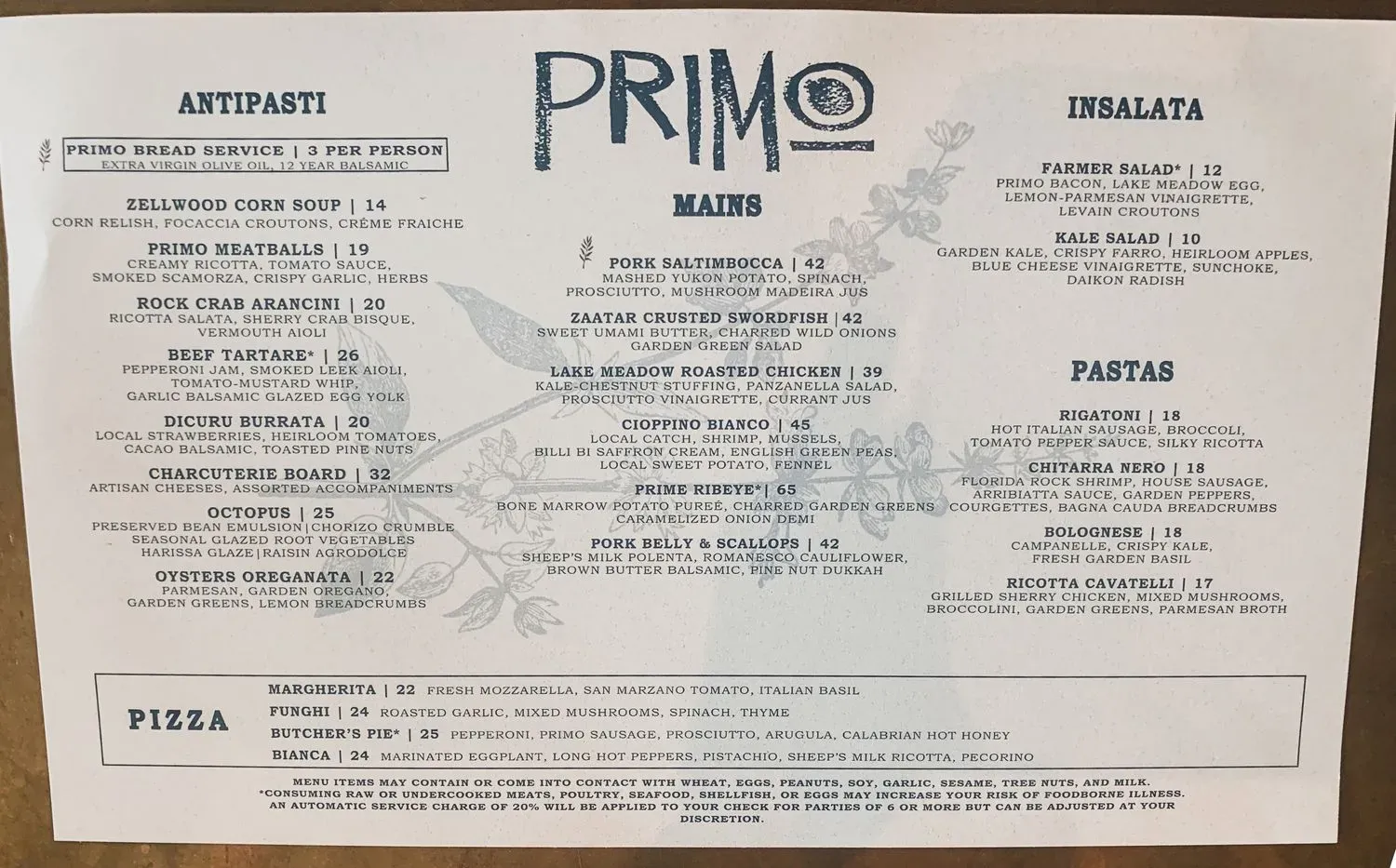 Menu 1