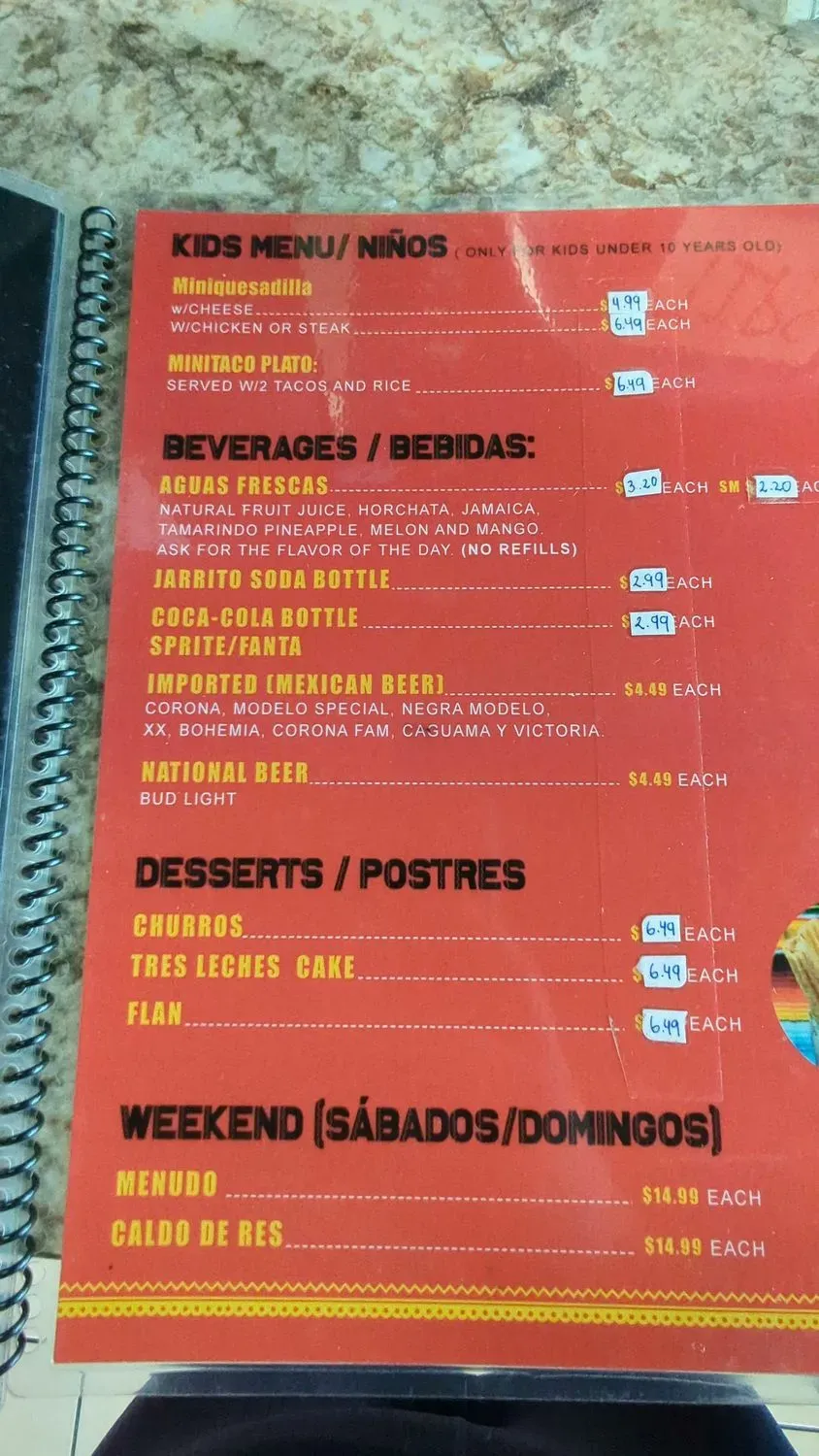 Menu 6