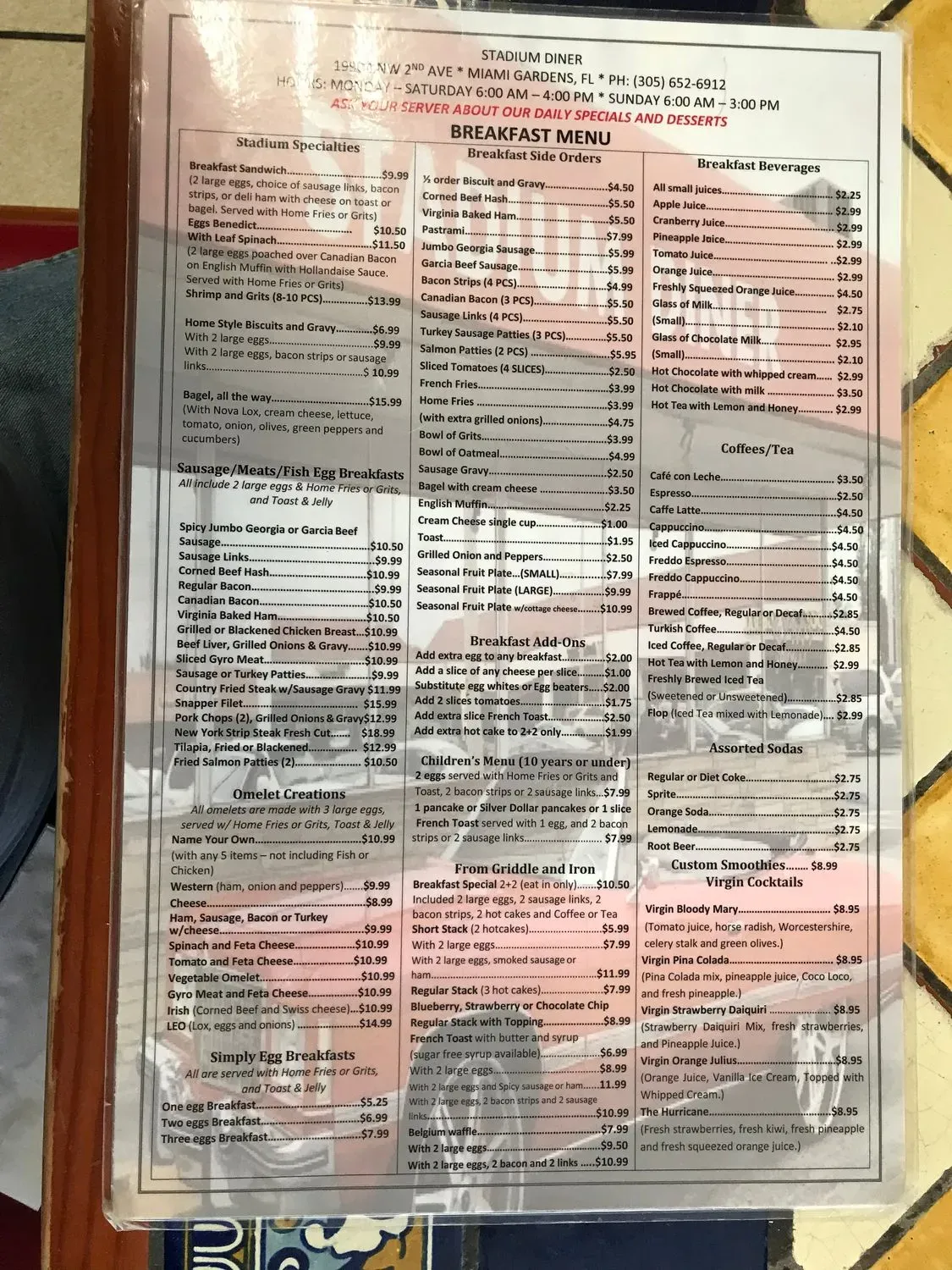 Menu 5