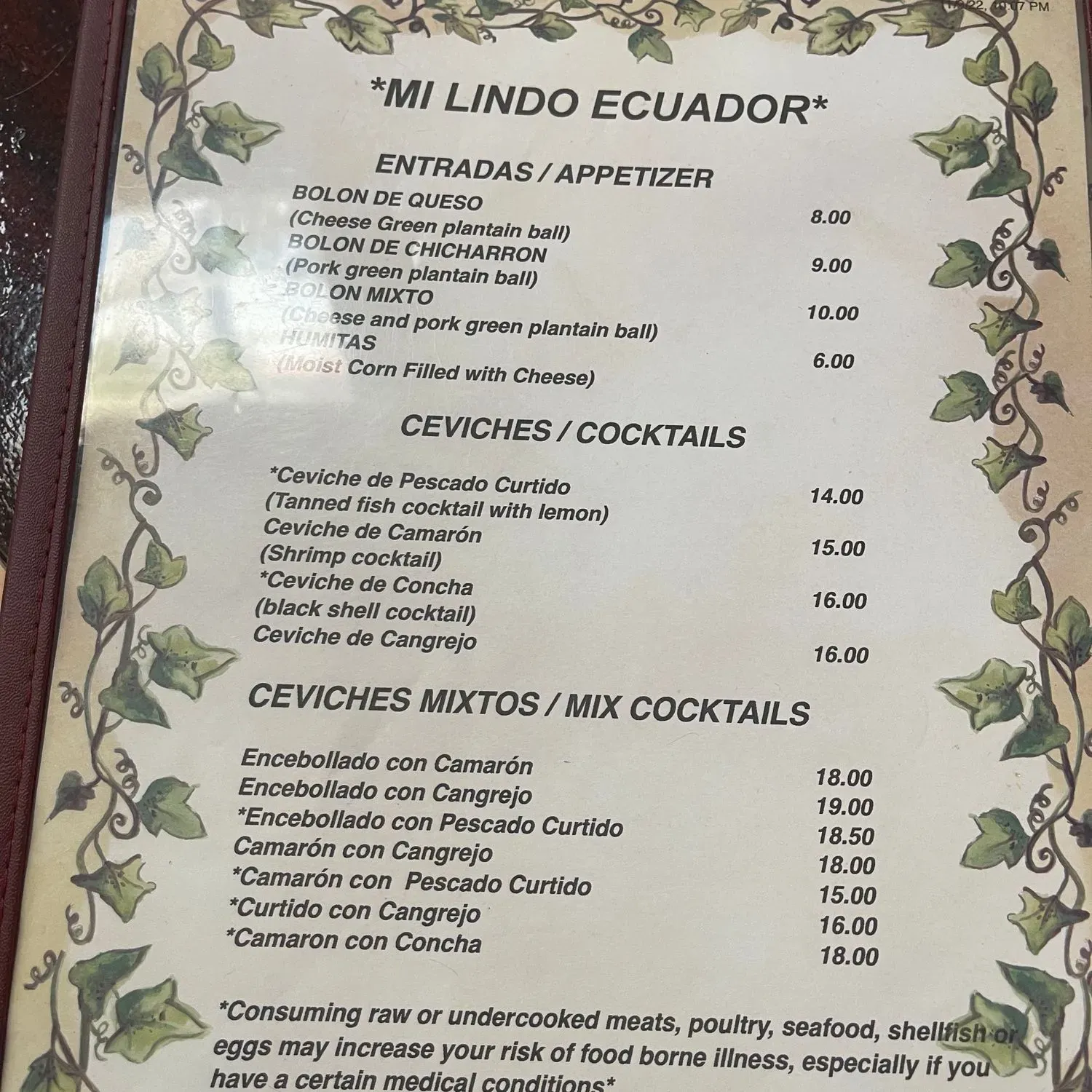 Menu 1