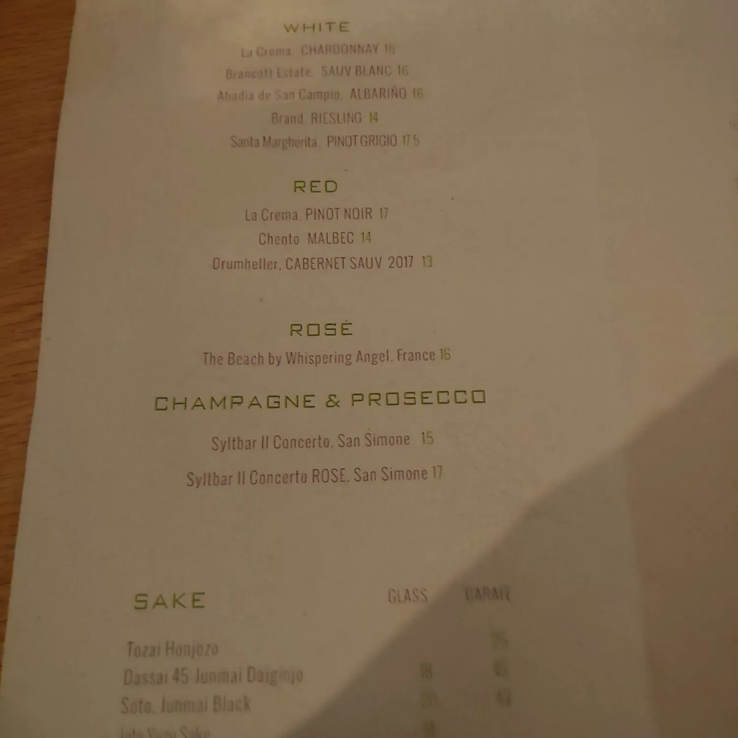 Menu 1