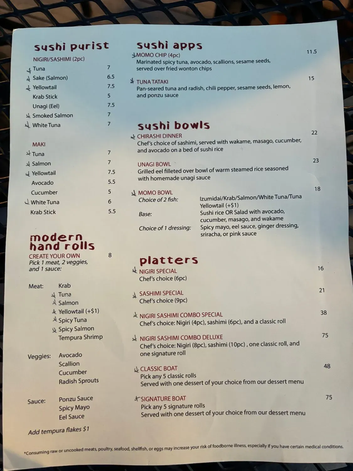 Menu 6