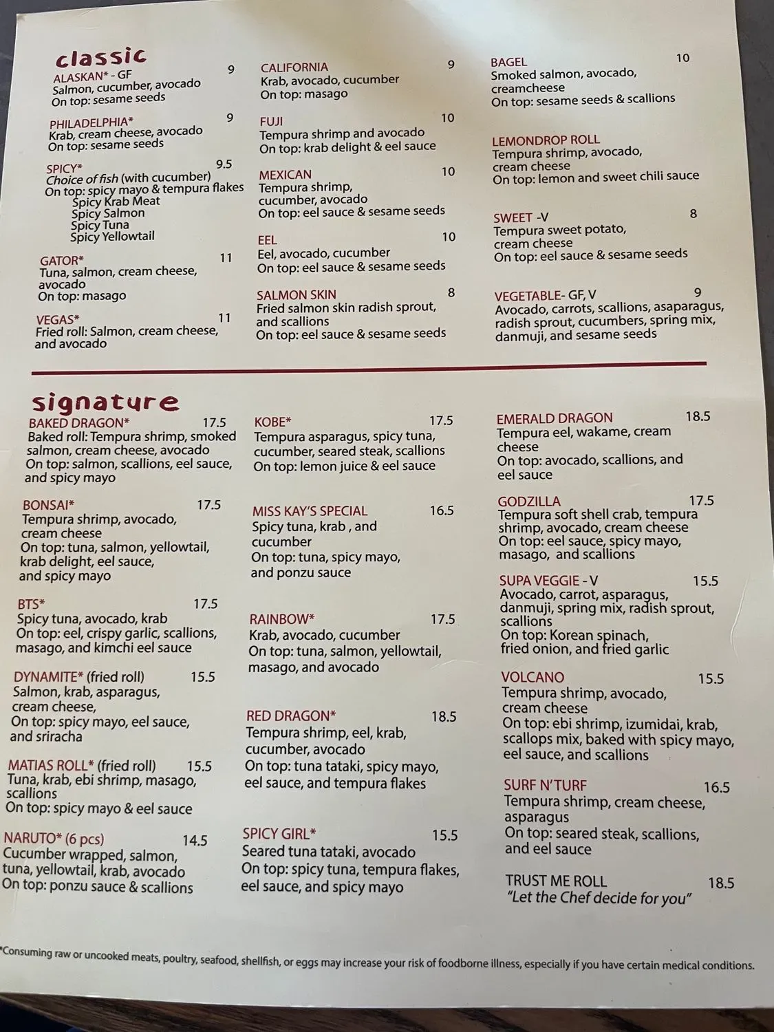 Menu 2