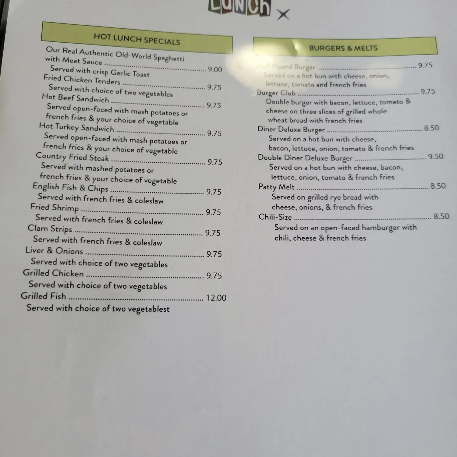 Menu 1