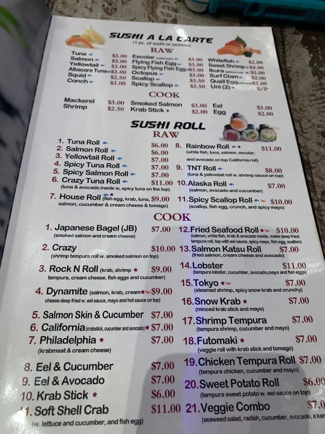 Menu 5