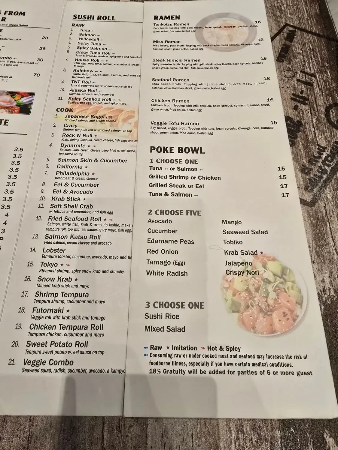 Menu 6