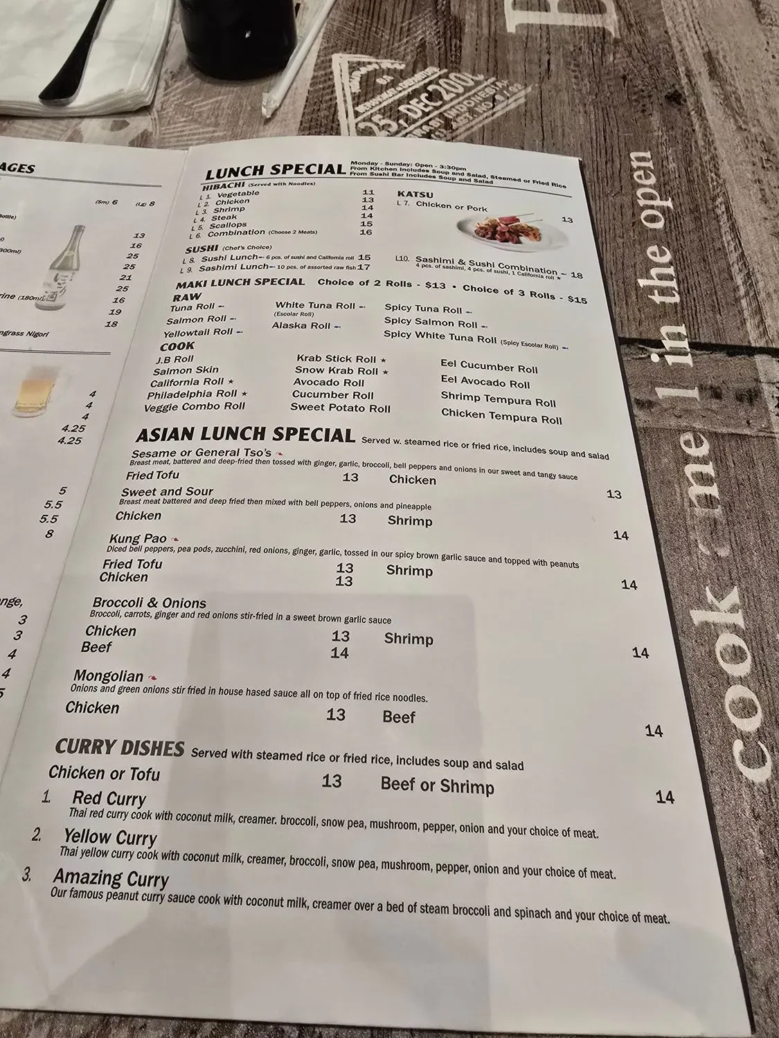 Menu 5