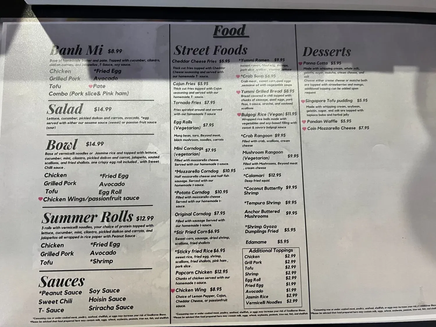 Menu 5