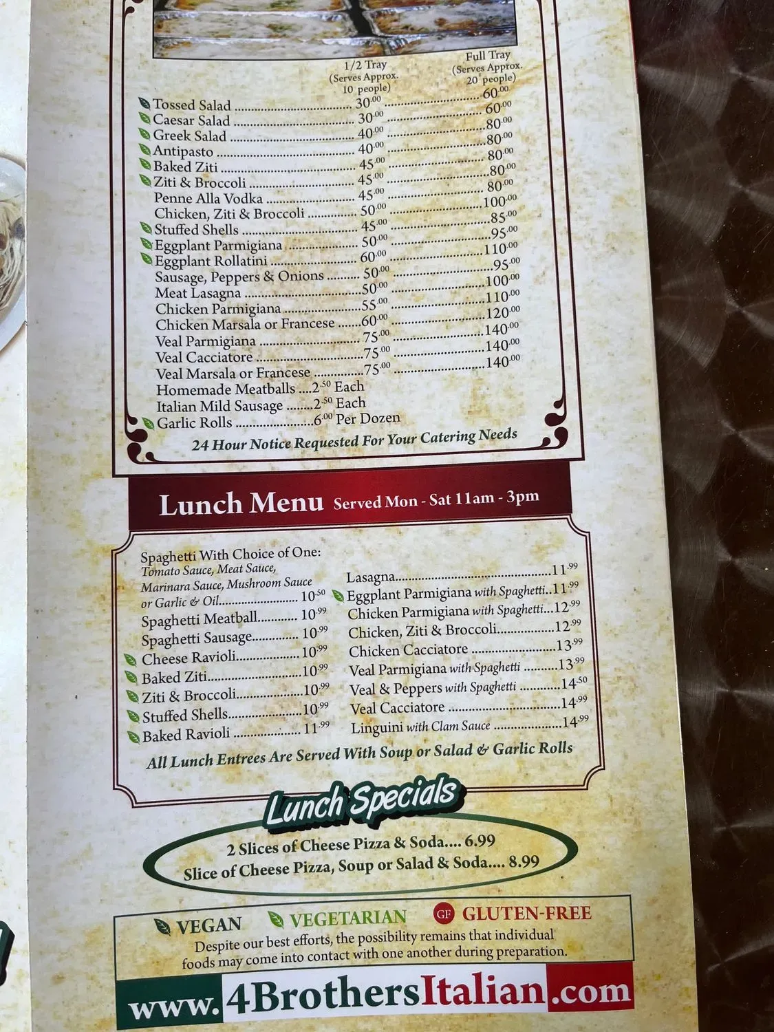 Menu 1