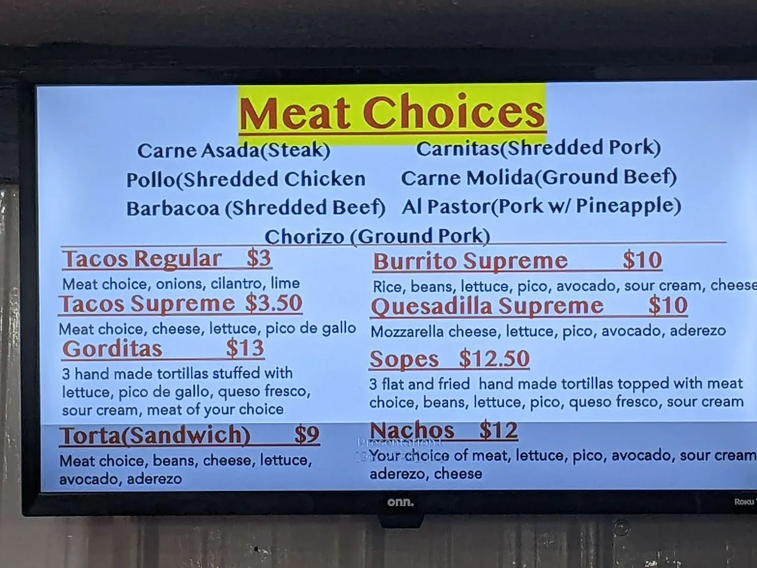 Menu 5