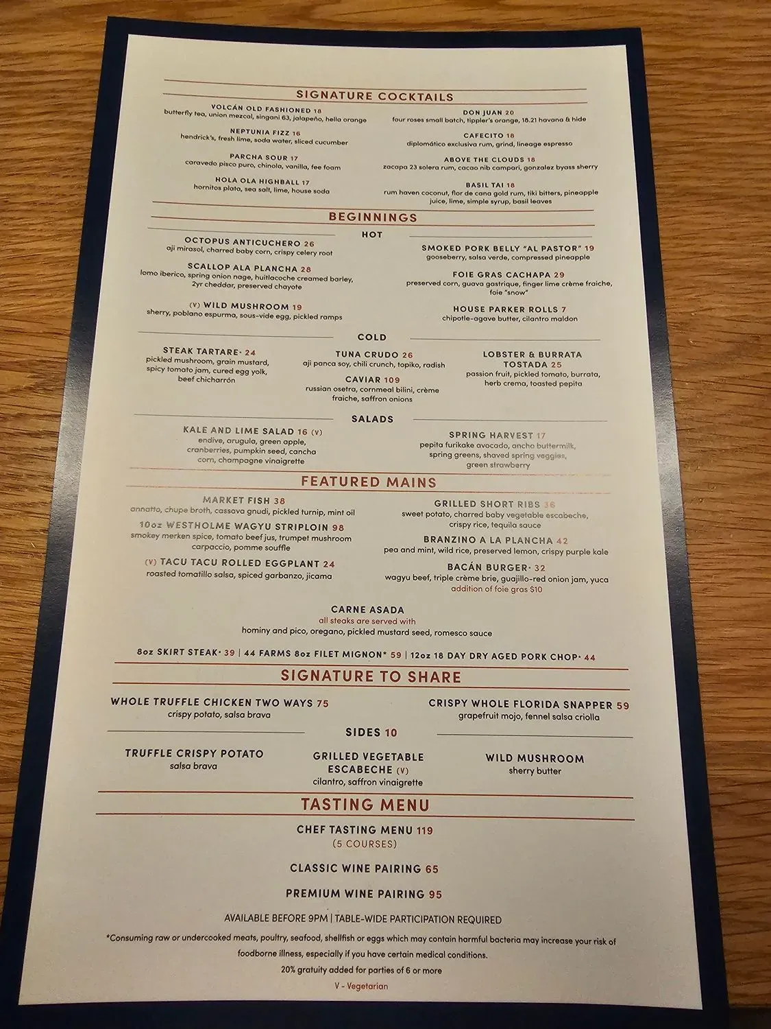 Menu 2