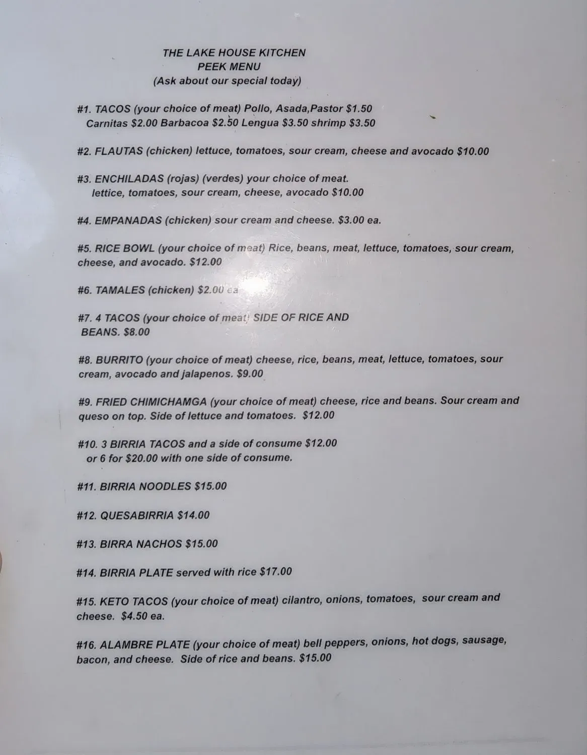 Menu 4