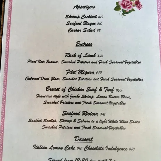 The Nest Menu Jensen Beach, FL Checkle