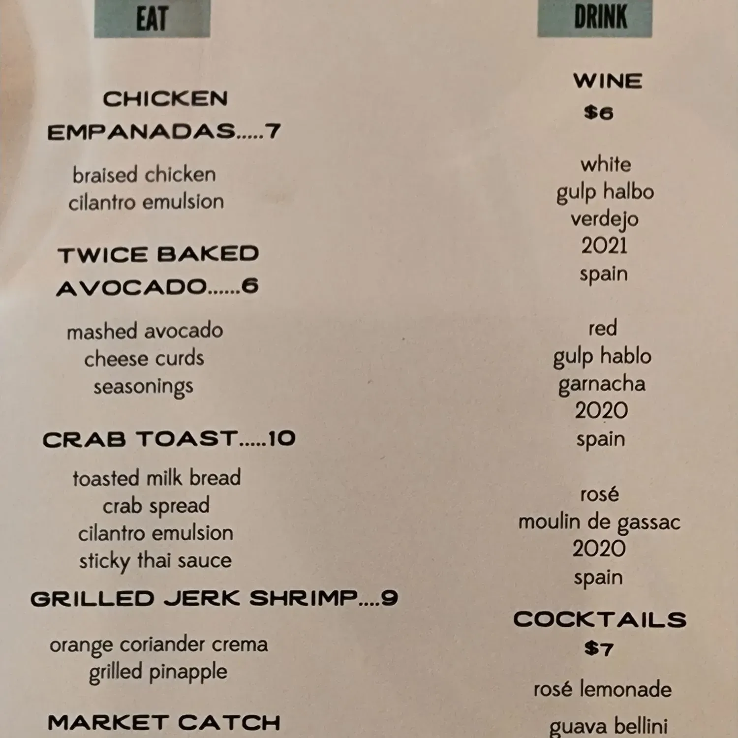 Menu 2