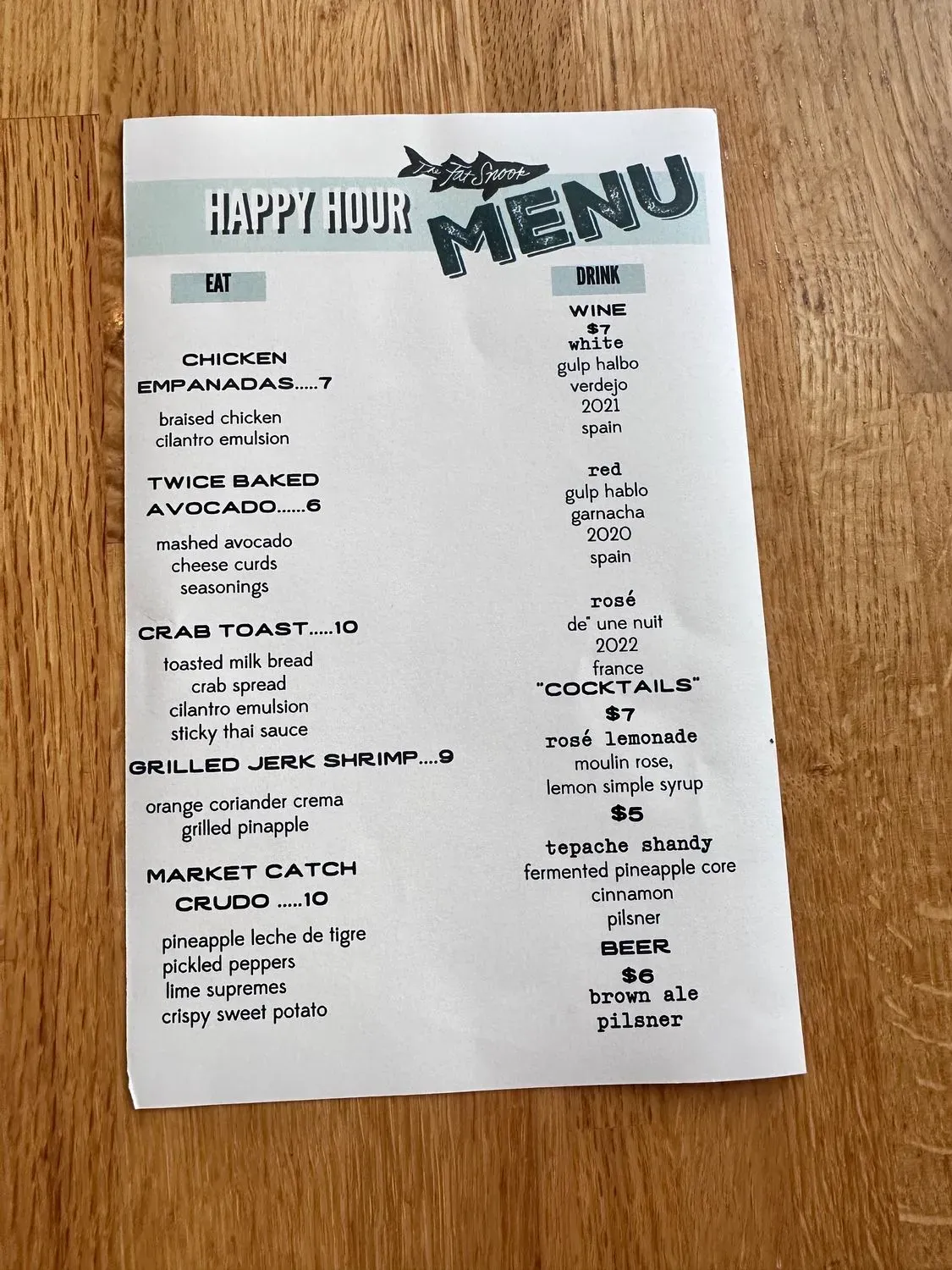 Menu 5